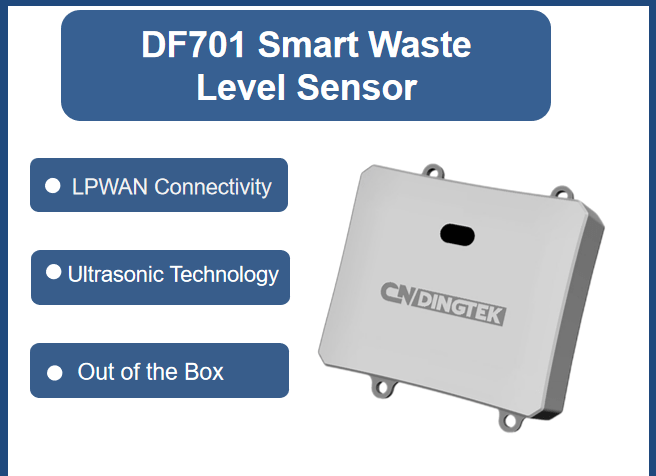 GEDF701 Indoor Smart Waste Bin Sensor