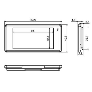 2.66 inch ESL Digital Price Tag / Inventory Display for Warehouse – Model ESL-MW-DS026