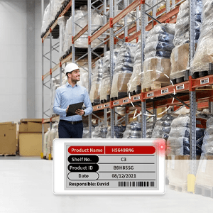 3.5 inch ESL Price Tag 3 color for Super Markets and Warehouse Inventory Display – Model ESL-MW-DS035