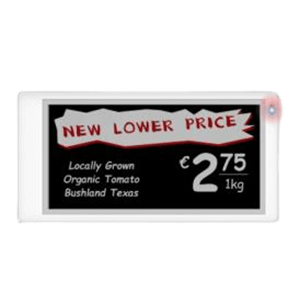 3.5 inch ESL Price Tag 3 color for Super Markets and Warehouse Inventory Display – Model ESL-MW-DS035