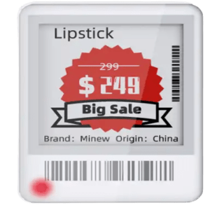 1.54 inch ESL Price / Inventory Display Tag with 5 years battery life