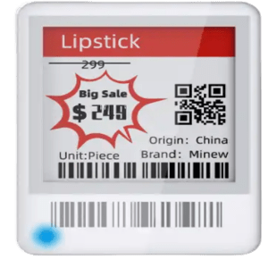 1.54 inch ESL Price / Inventory Display Tag with 5 years battery life