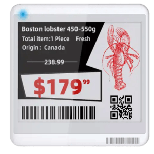 4.2 inch ESL Price Tag/Inventory Display Screen 4 color for Supermarket/Warehouse- Model-ESL-MW-STag42Q